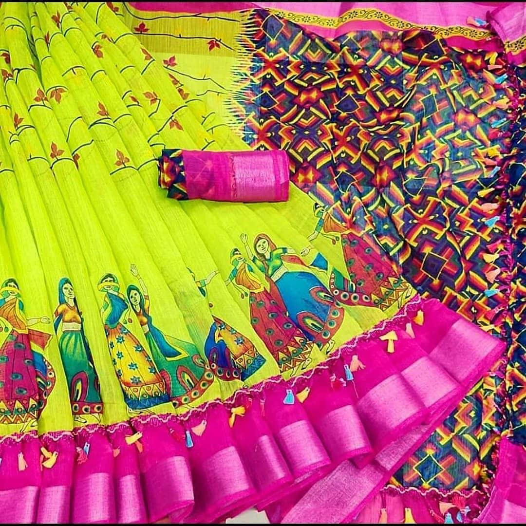 Shree 67 Casual Wear Linen Cotton Printed Latest Saree Collection